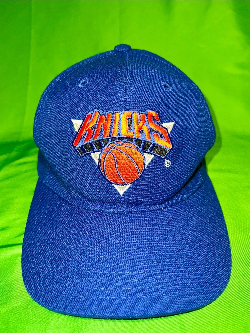 Kids Blue Knicks Embroidered Hat with Orange NBA Logo 🧢🔥🏀